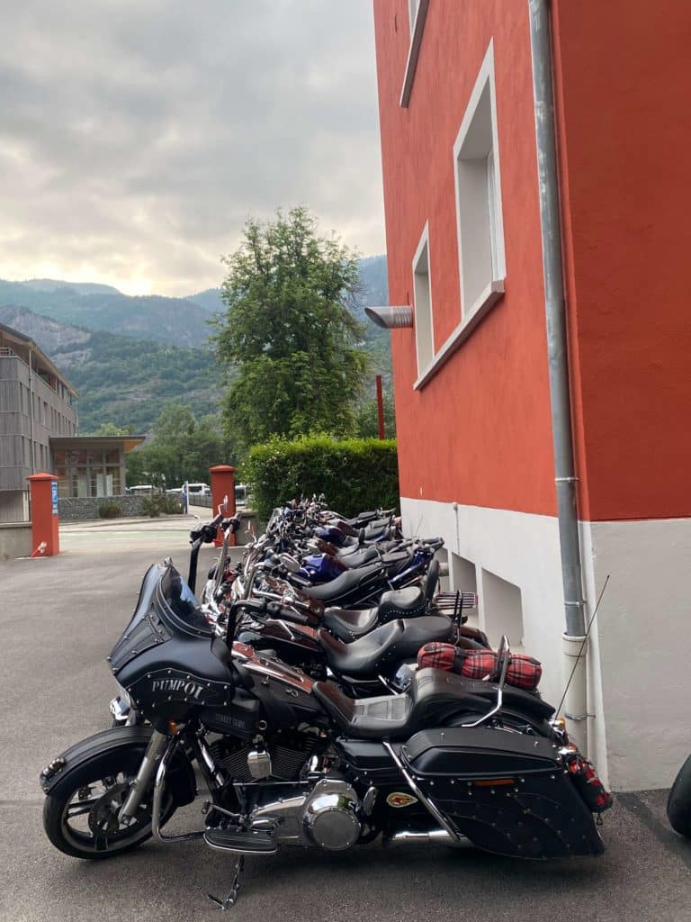 2 motorcycle parking spaces